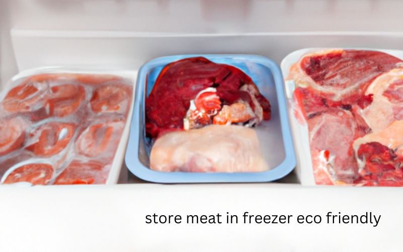 store meat in freezer eco friendly