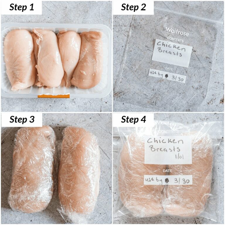 How To Freeze Chicken Breasts Without Freezer Bags: A Step-By-Step Guide