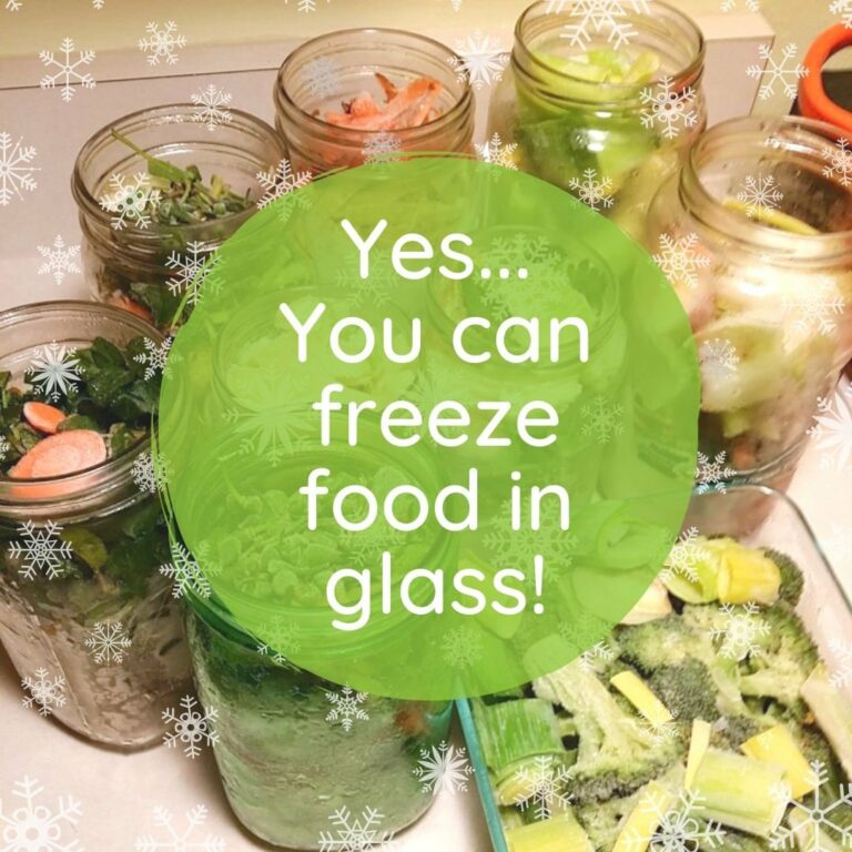 how to freeze food without plastic using glass jars
